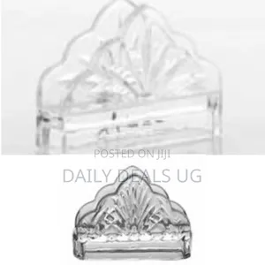 High Quality Crystal Glass Saviet Napkin Holder- Clear