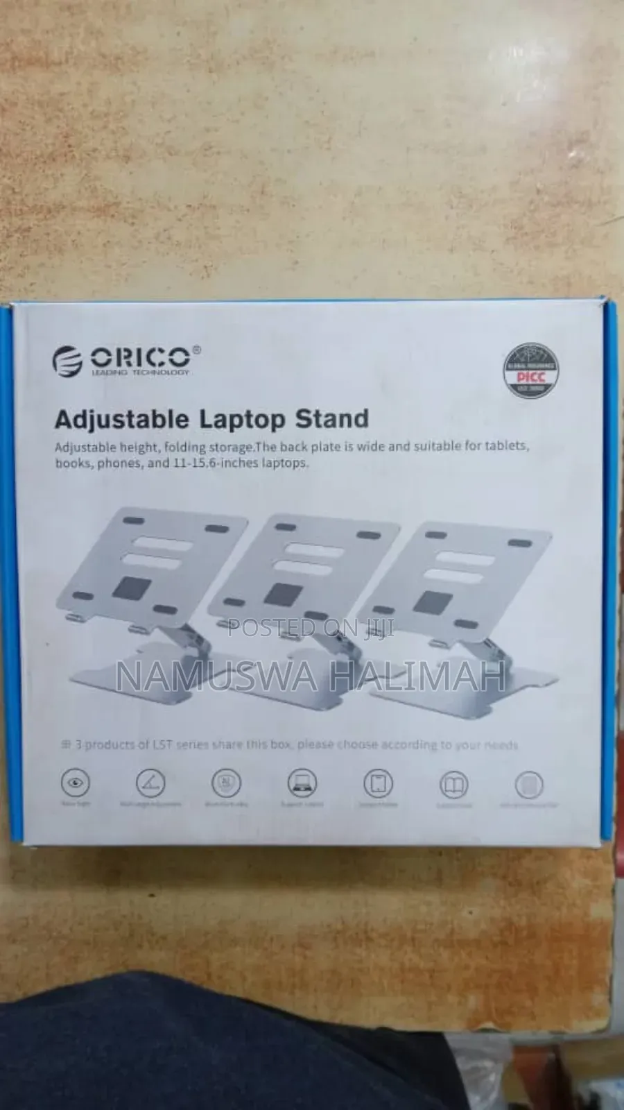 Orico Adjustable Laptop Stand.