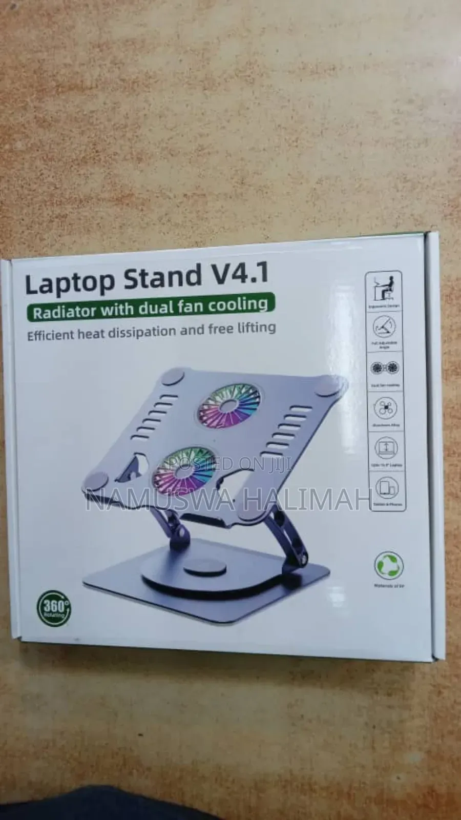 Laptop Stand V4.1 With Dual Fan Cooling.
