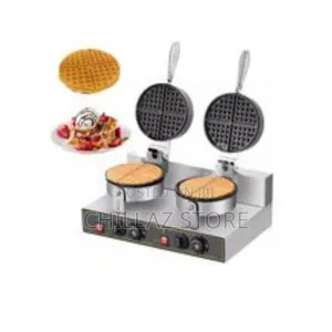 Commercial Double Head Waffle Maker Machine.