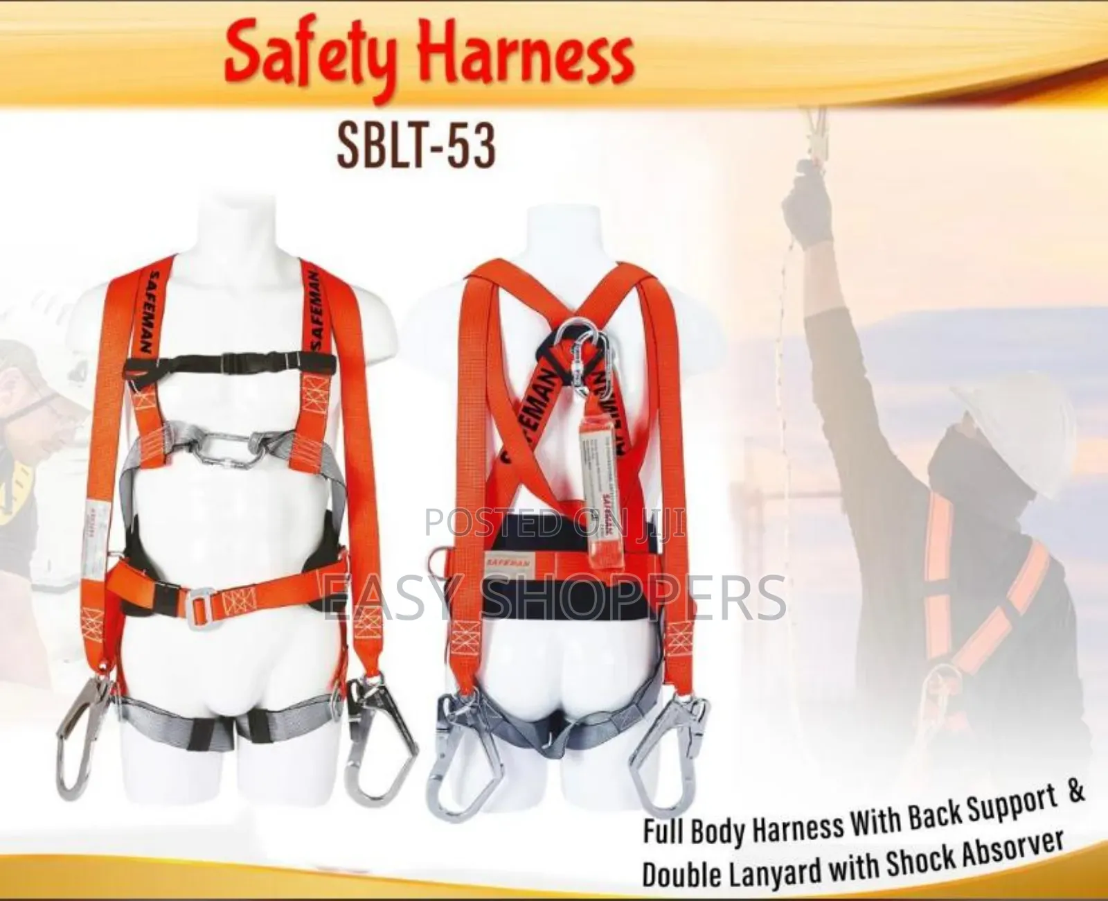 Safety Harness Safety Belt With Two Hook
