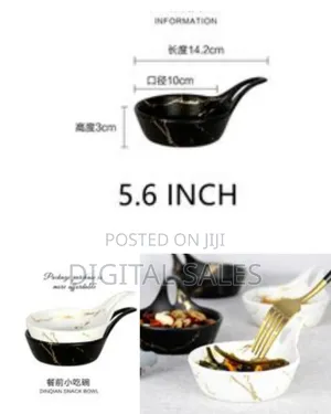 6 Piece of Ceramic Plate Small Round Dessert Salad