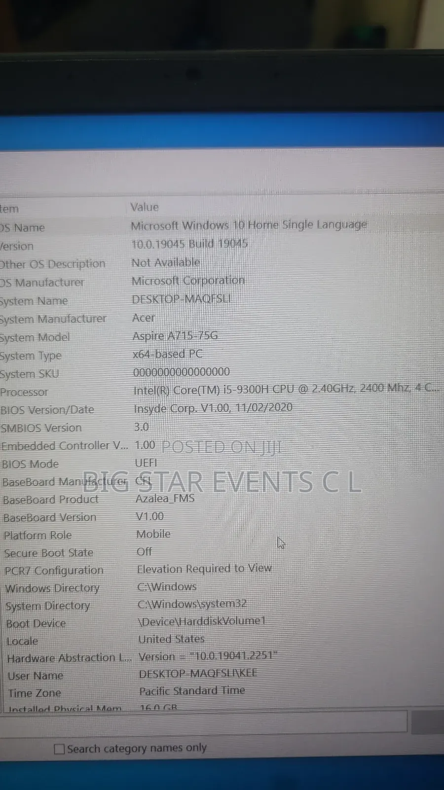 Laptop Acer Aspire A715 71G 16GB Intel Core I5 SSD 512GB