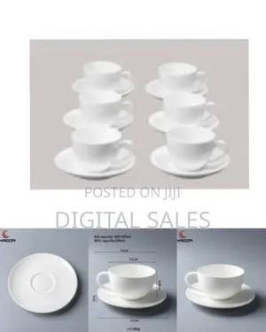 Set of 6 Restaurants and Office Tree Ceramic 350ml Cappuccino