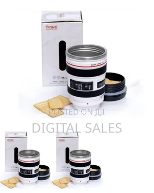 Photographer Camera Lens Coffee Mug -13.5oz Stainless Steel