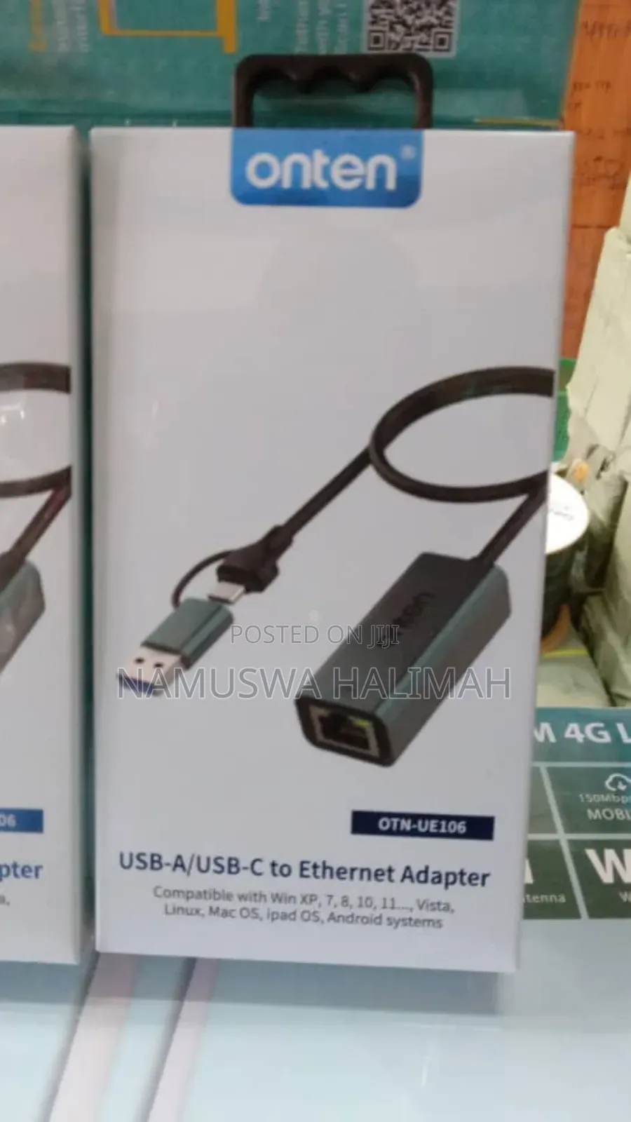 Onten Usb-a/Usb-C to Ethernet Adapter