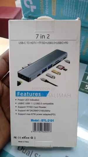 7-in-2 Usb-C Hub (Model: Byl-2101)
