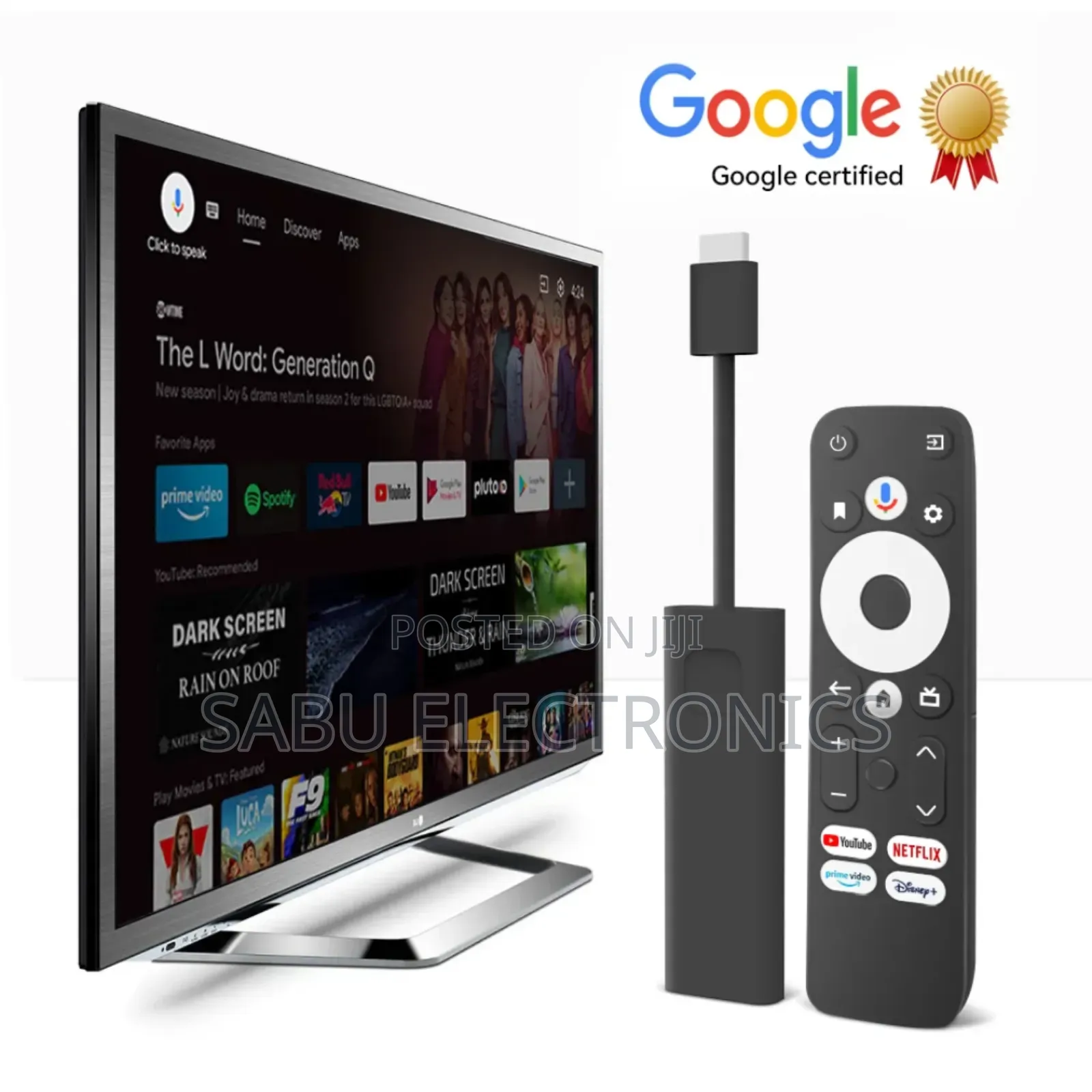 Smart Android Tv Stick Ultrahd- Voice Control With Google Assistant
