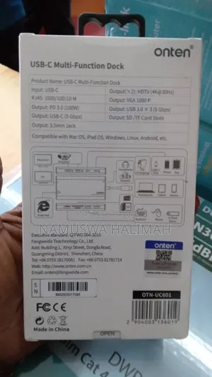 Onten Otn-Uc601 Usb-C Multi-Function Dock.