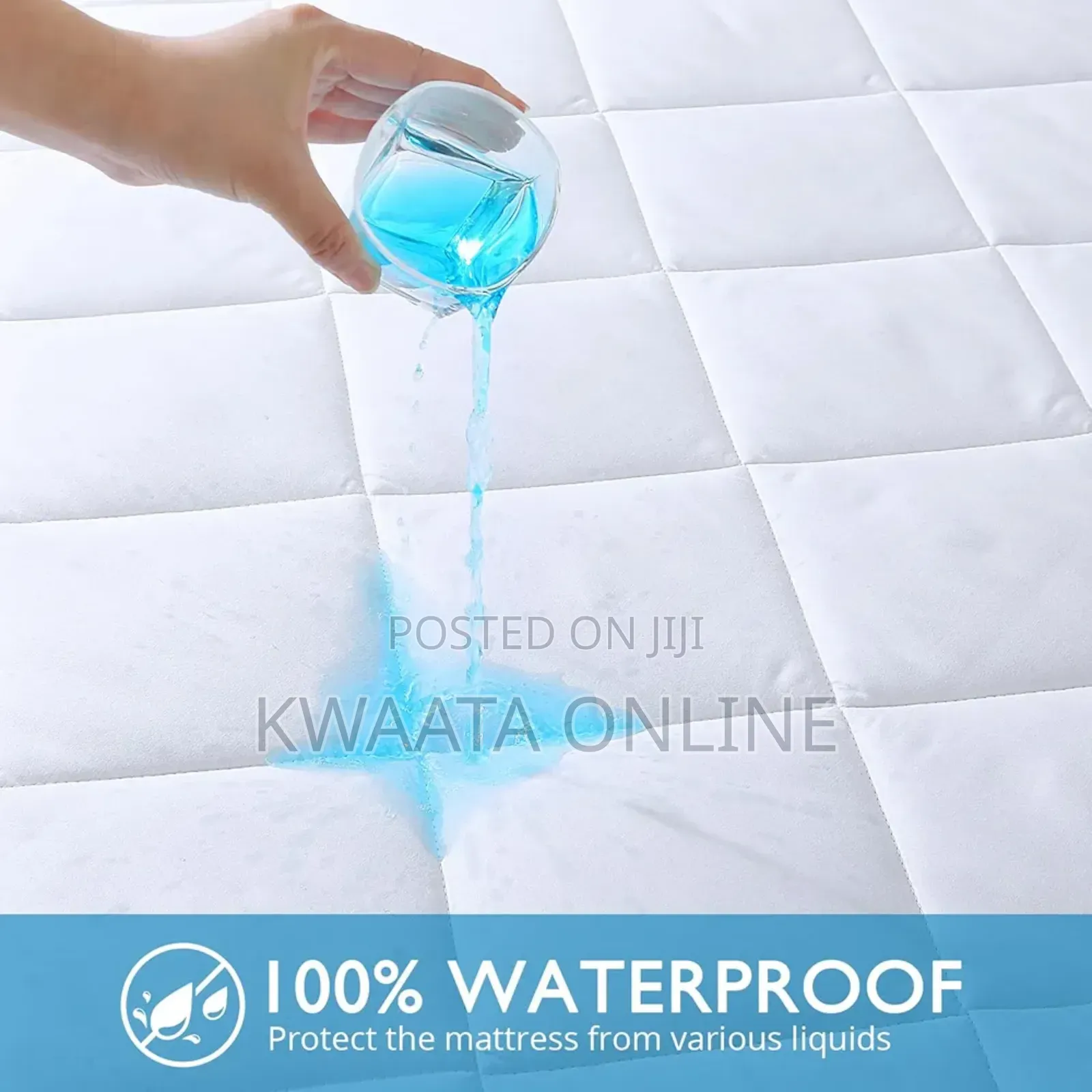 Waterproof Mattress Protector, Soft Breathable Pad, Noiseless Cover