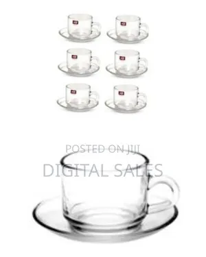 Luminarc 6 Pieces of Cups and 6 Saucers