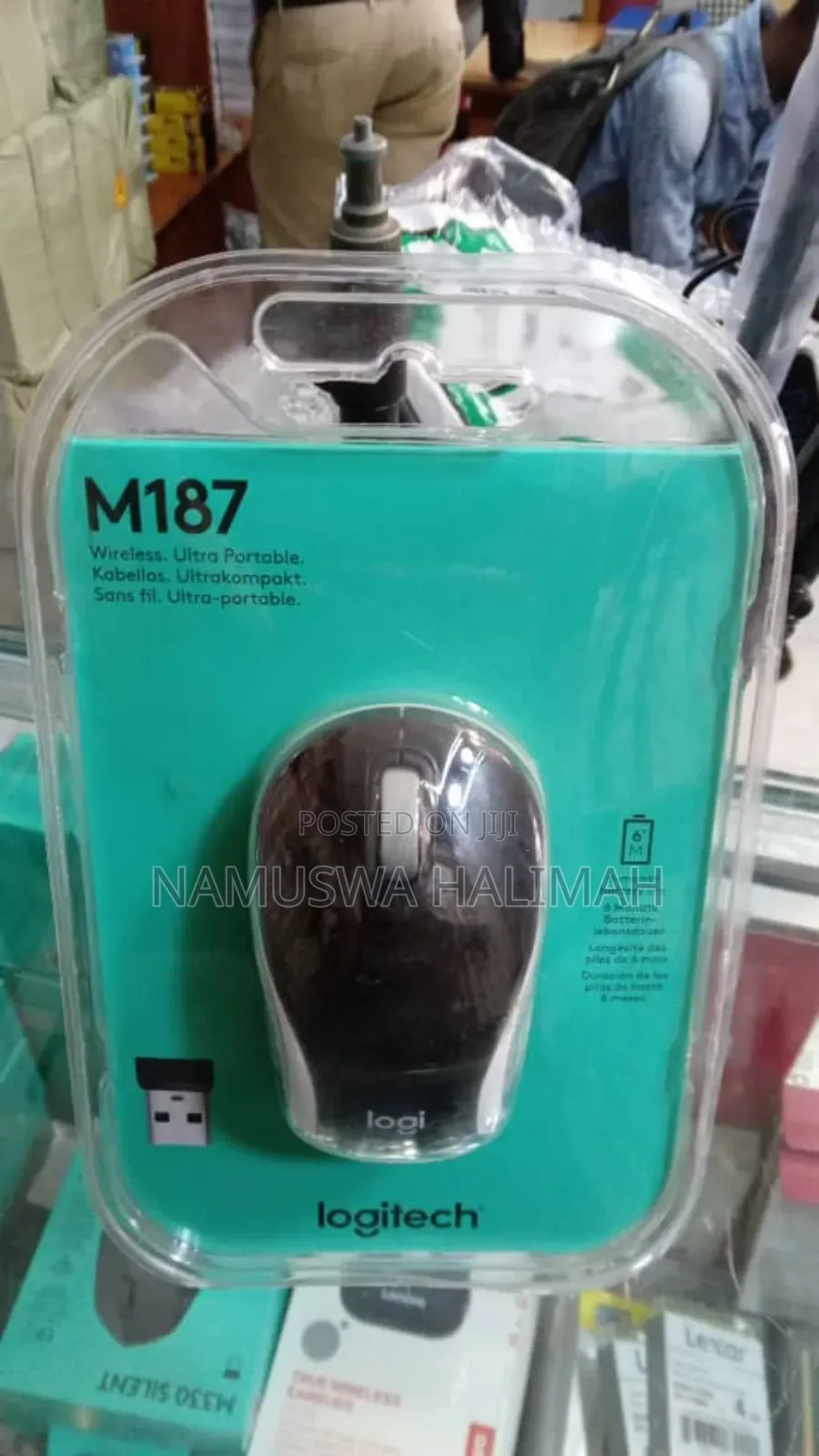 Logitech M187 Mini Wireless Mouse Black
