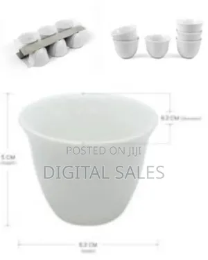 6 Pieces of Multi Cuppucino Latte Espresso Coffee Cawa Cups Mugs