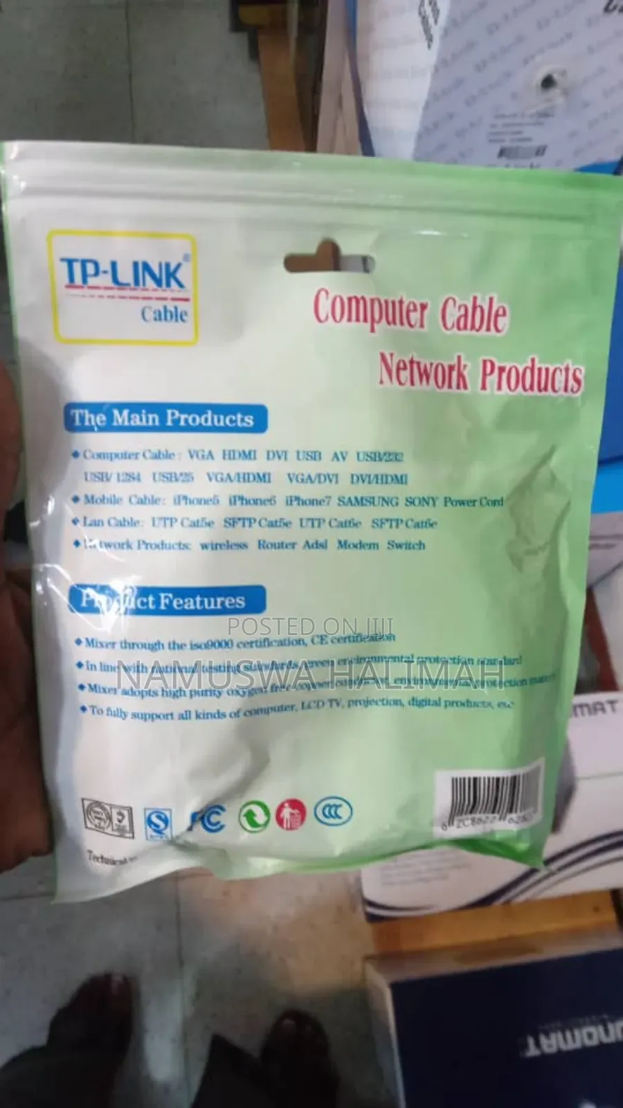 Tp-Link Cat-6 Ethernet Cable.