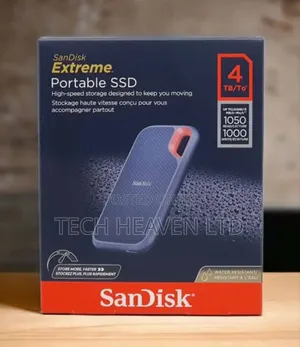 Original 4tb Black Sandisk Extreme Portable SSD