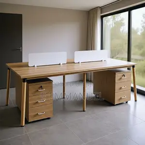 Four Seater Workstation Laminated