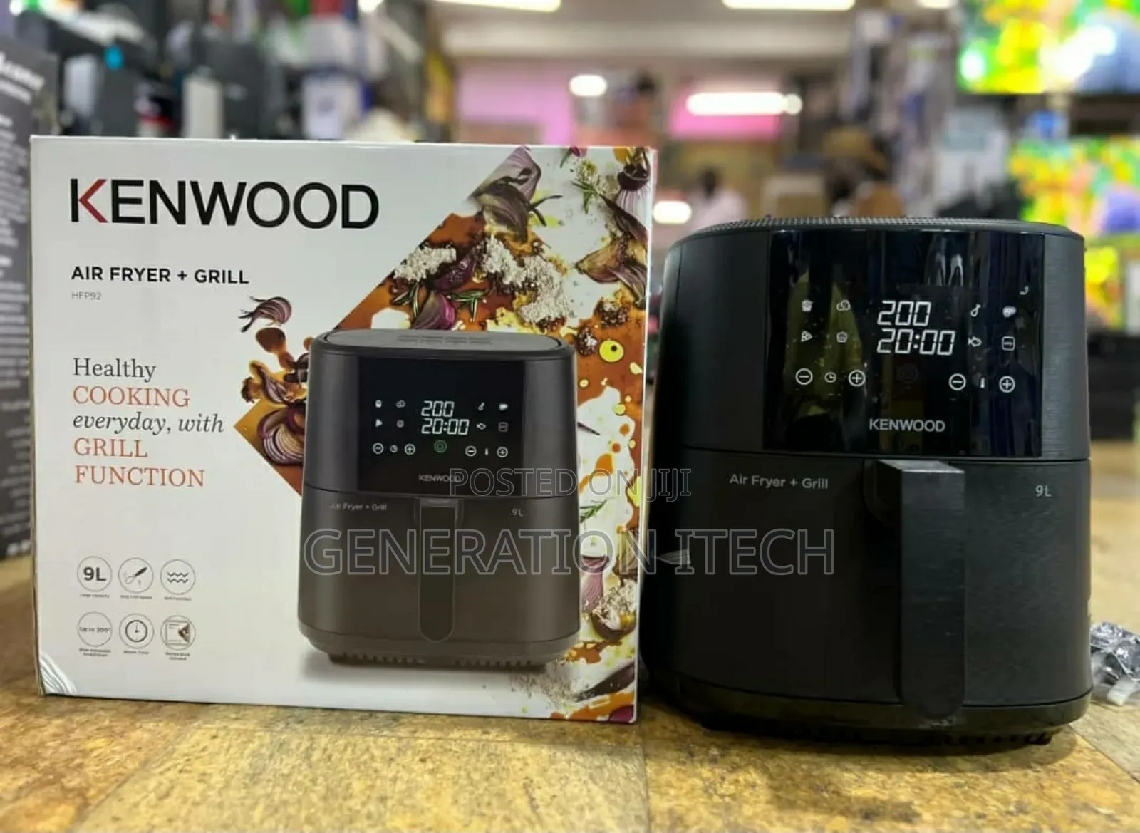 Kenwood – 9l Air Fryer With Grill Function, Touch Screen Digital