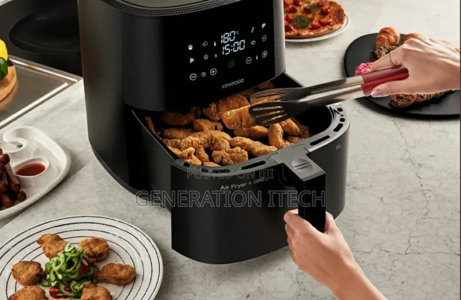 Kenwood – 9l Air Fryer With Grill Function, Touch Screen Digital
