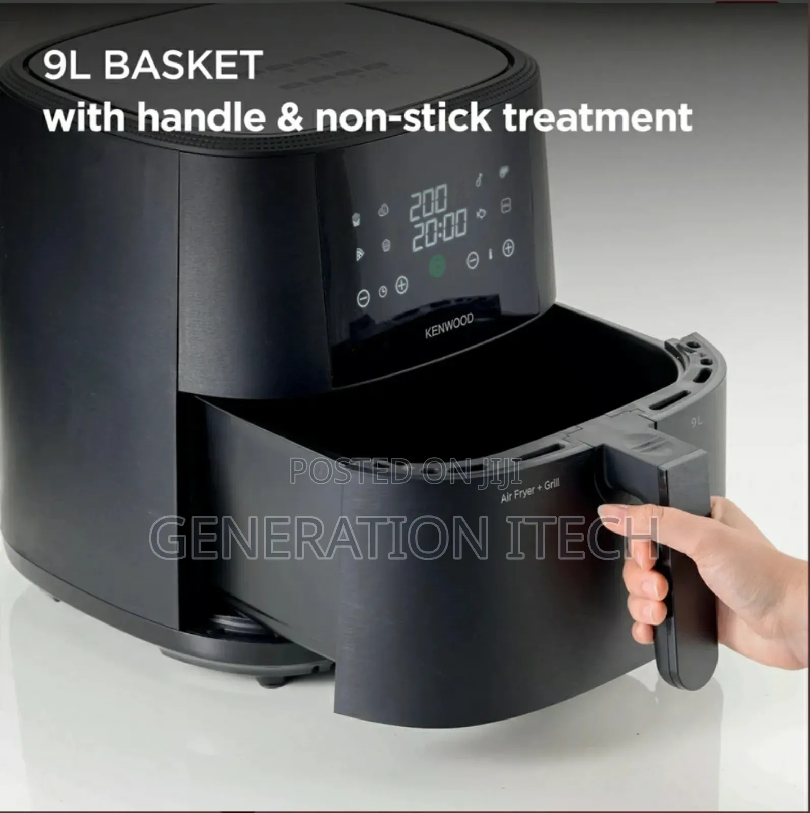 Kenwood – 9l Air Fryer With Grill Function, Touch Screen Digital