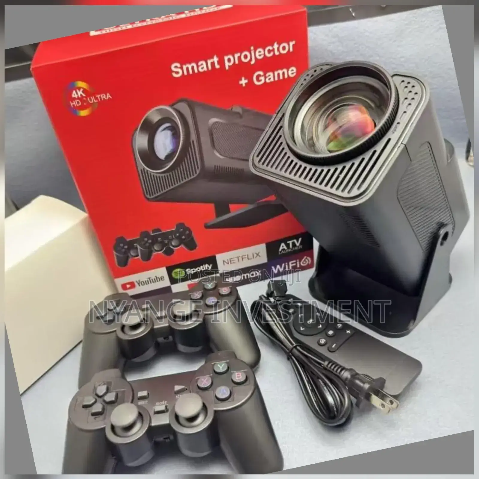 Black Smart Projector With Games
