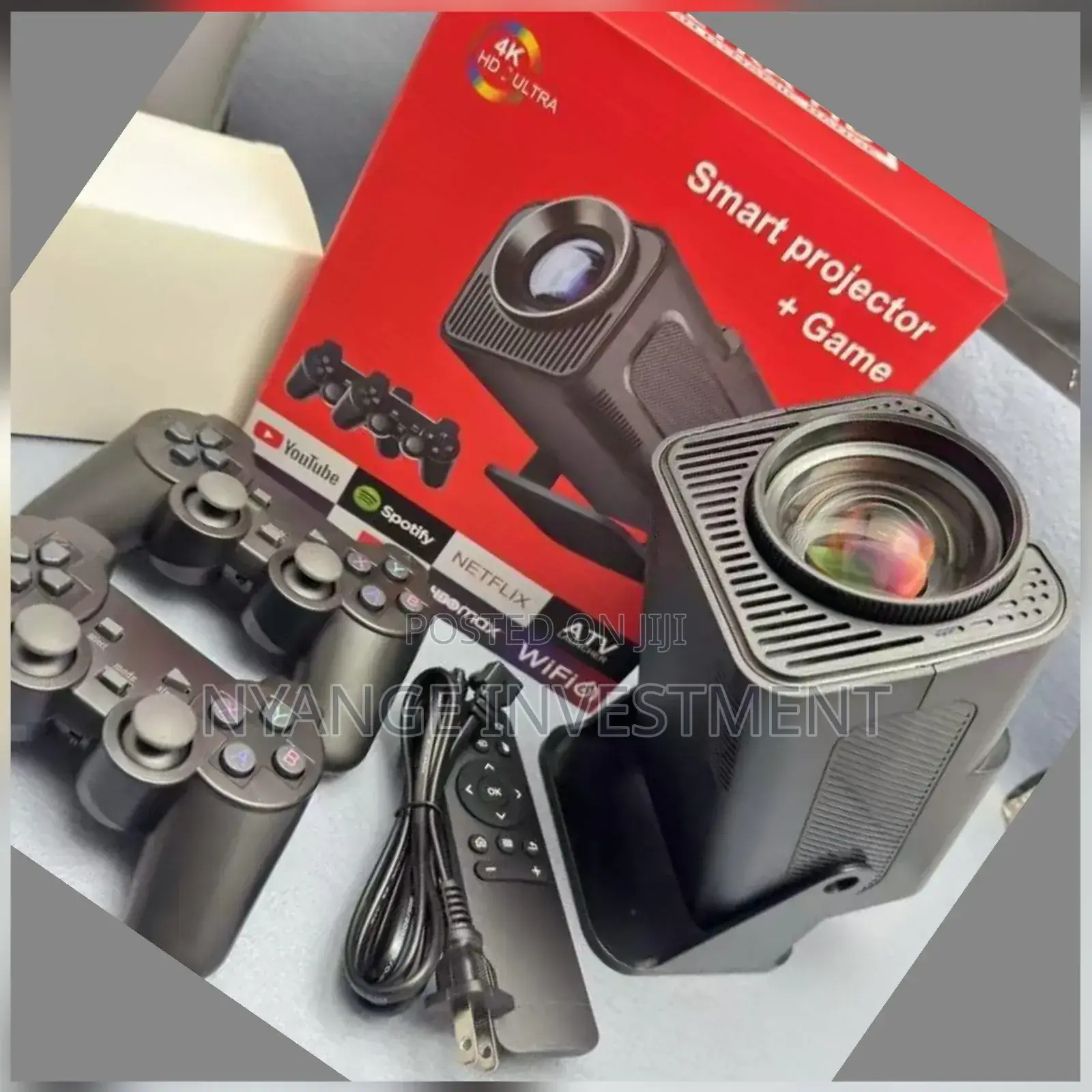 Black Smart Projector With Games