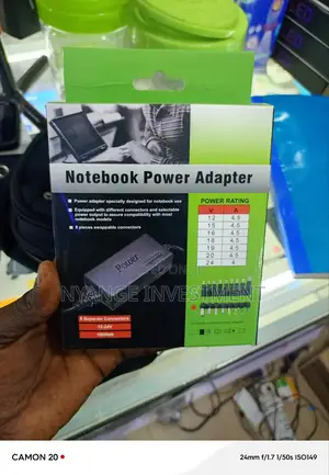 Notebook Power Adapter With 8 Connectors