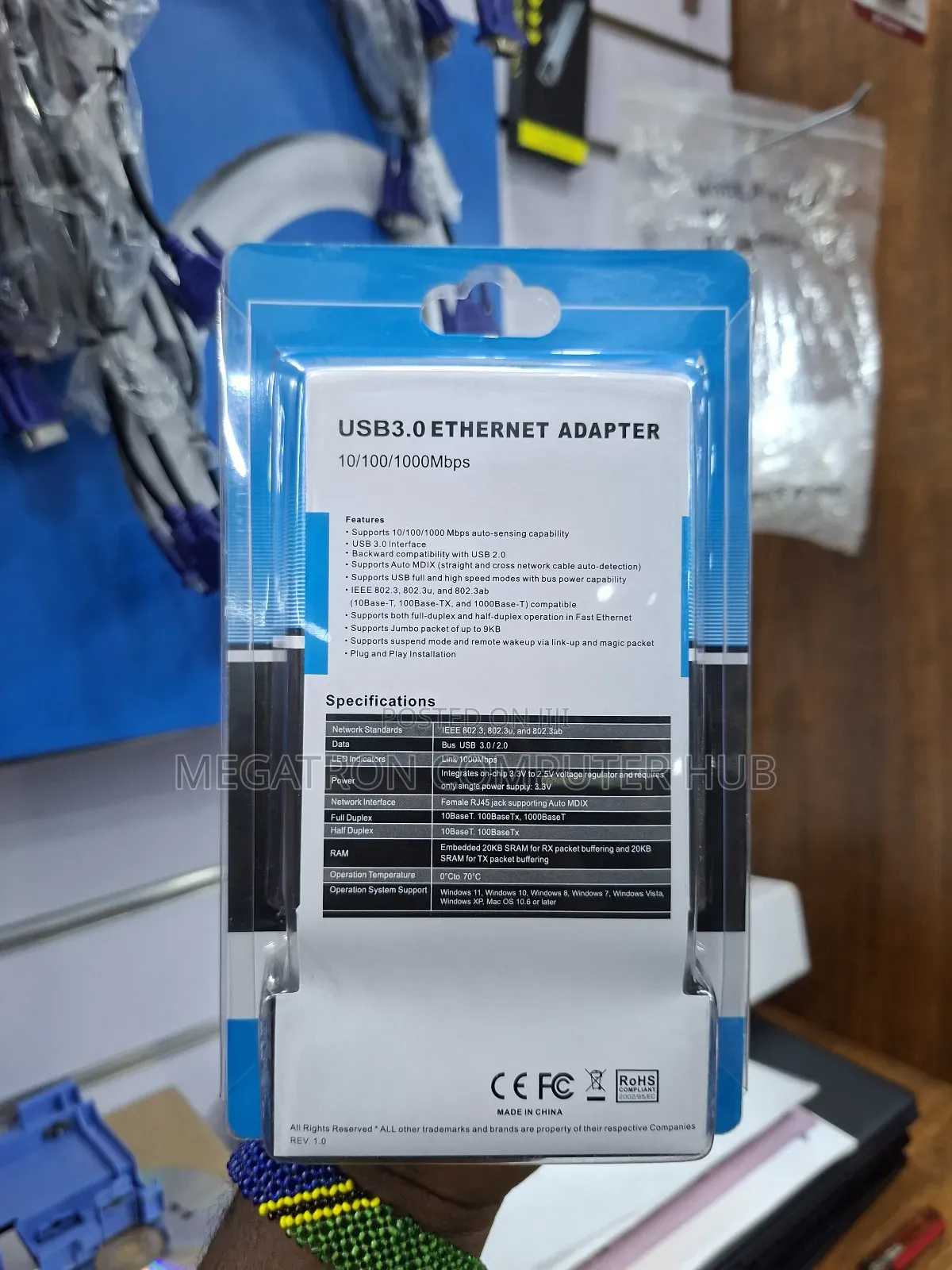 Usb to Ethernet Rj45 Adapter