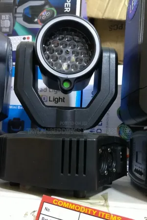 Mini Led Moving Head Stage Light 360° Rotating RGB Color Changing