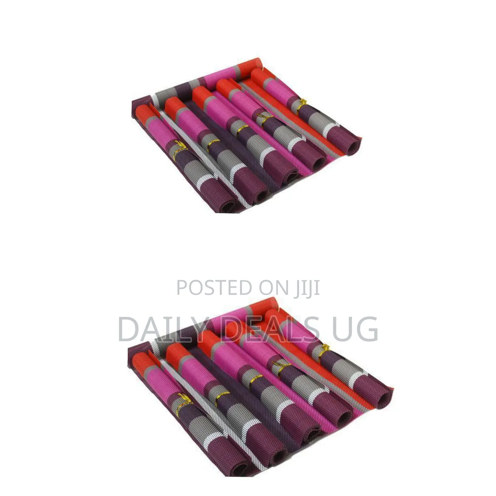 6 PCS Table Mats With a Runner - Purple