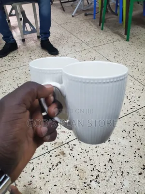 Stripped Design Ceramic Cups Ceramic Cups 12pcs