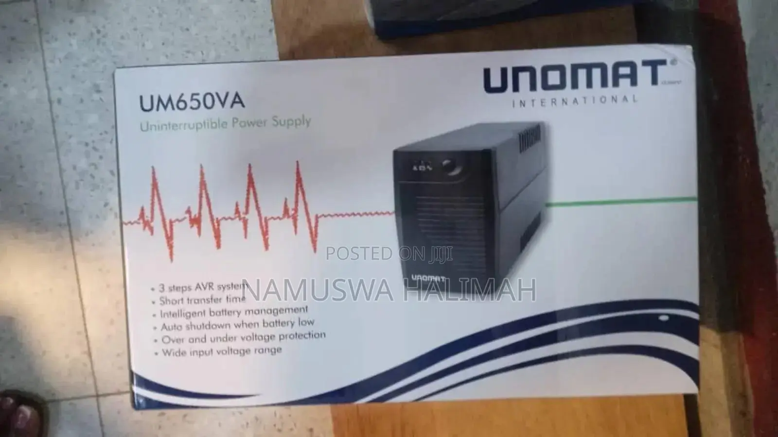 Unomat Um650va Uninterruptible Power Supply (Ups).