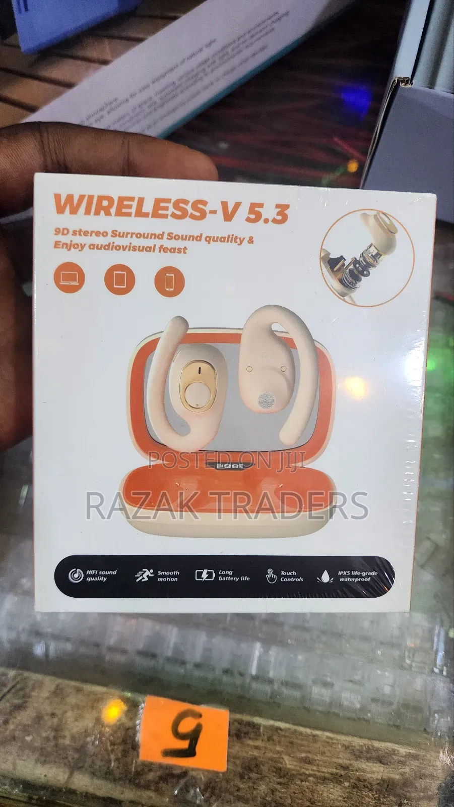 Wireless Earphones - Over-Ear Earplugs | Stereo Noise Cancelling