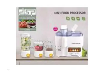 DSP 4 in 1 Glass Food Processor, Extractor,Mixer