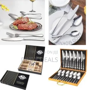 24-Piece Set Mirror Polished Stainless Steel Colourful Cutlery