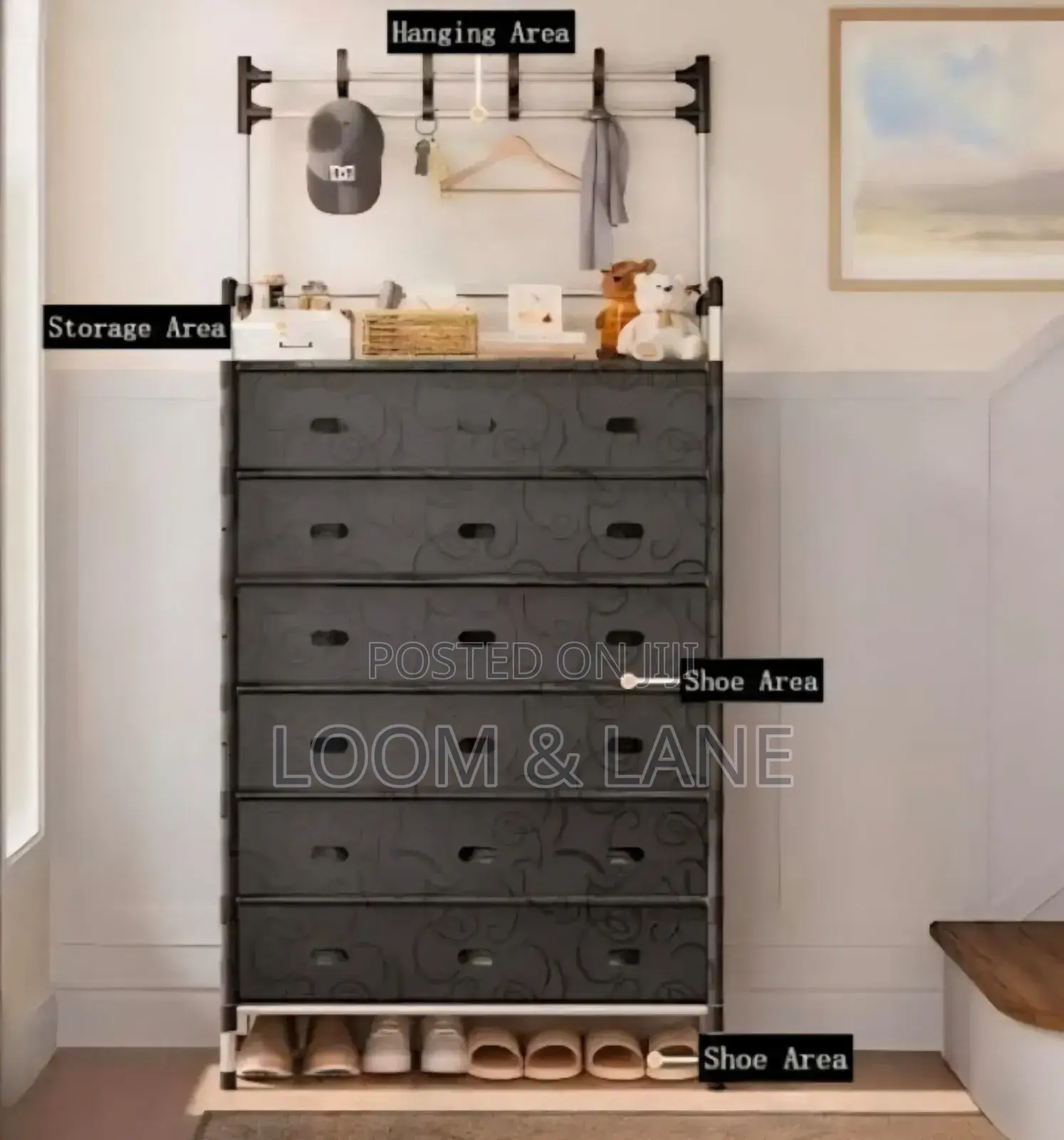 Unique Multi-Layered, Dust-Proof Shoe Rack