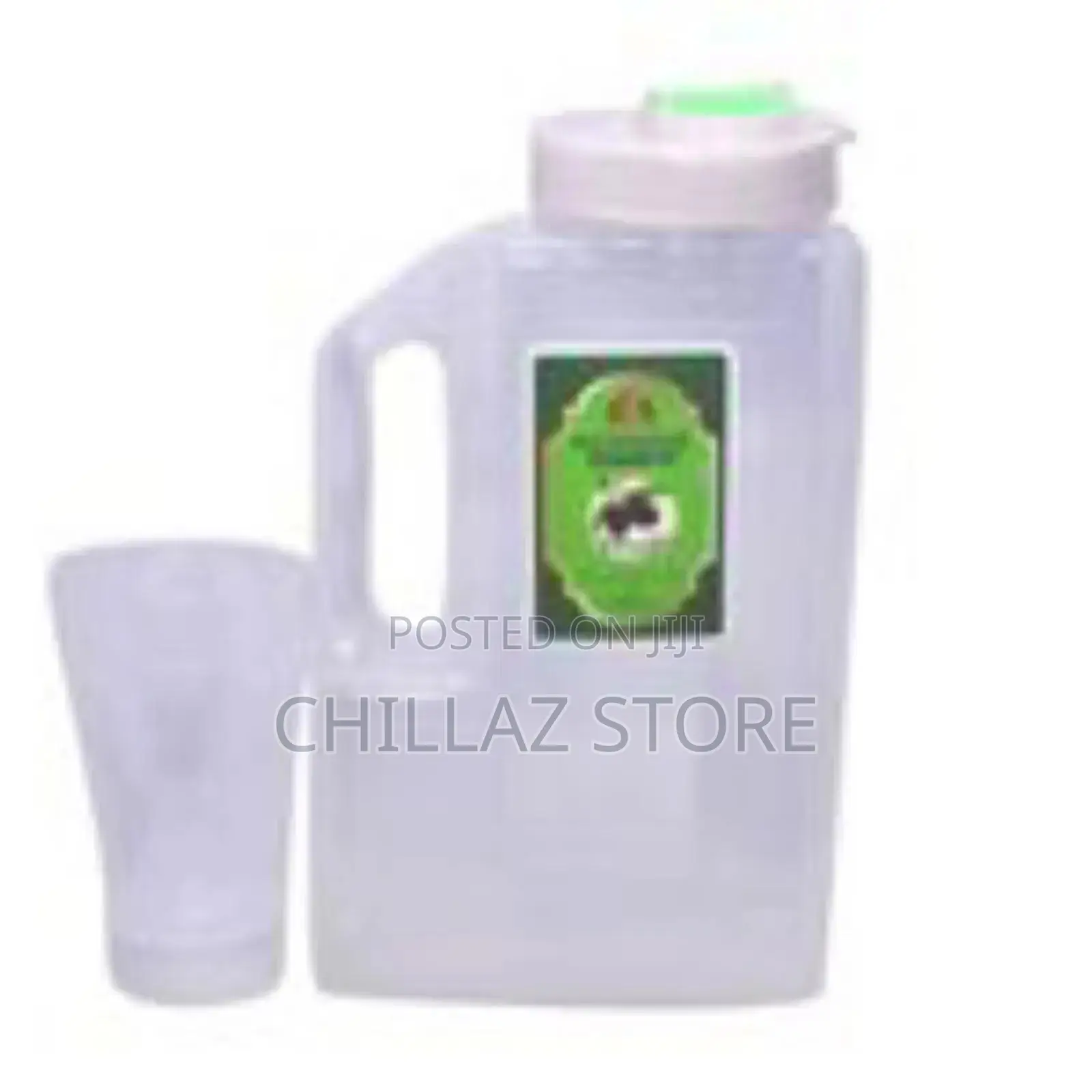 Plastic Fridge Water Bottle With 1 Glass 1.5 L