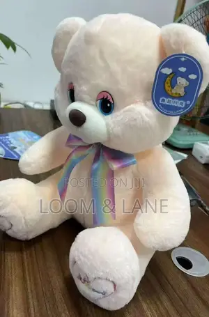 Soft Huggable Fabric Medium Sized Teddy Bear