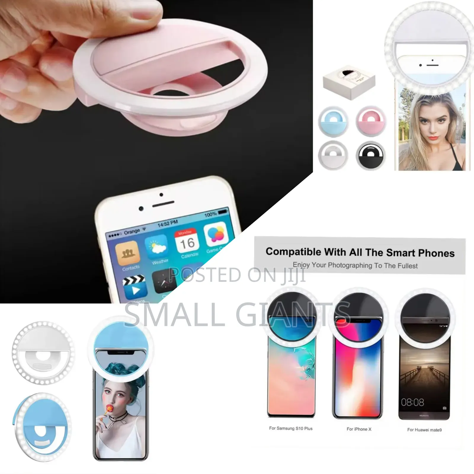 Mini Rechargeable Pocket Selfie Ring Light