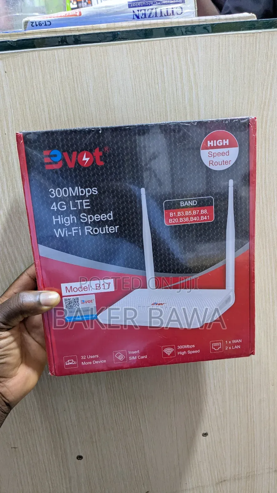 Bvot B17 300mbps 4g Lte High-Speed Wi-Fi Router.