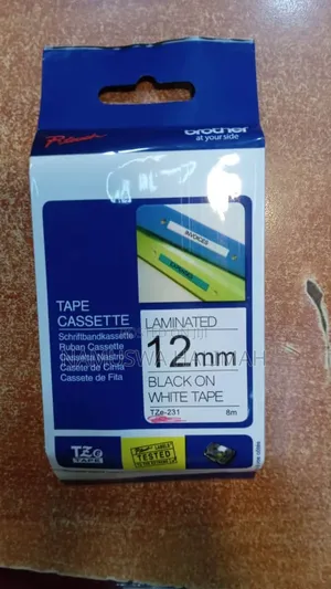 Brother Tze-231 Laminated Label Tape Cassette.