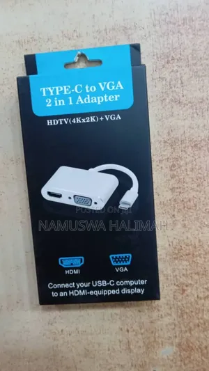 Type-C to Vga 2-in-1 Adapter