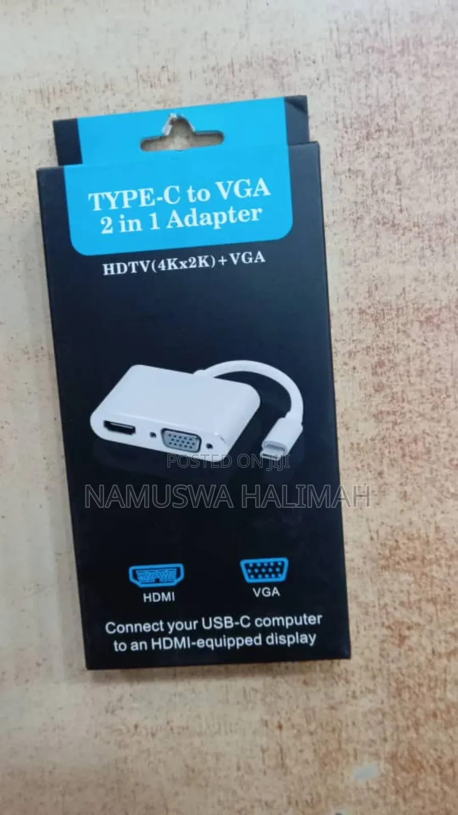 Type-C to Vga 2-in-1 Adapter