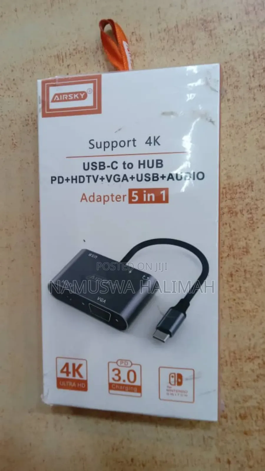 Airsky 5-in-1 Usb-C to Hub Adapter.