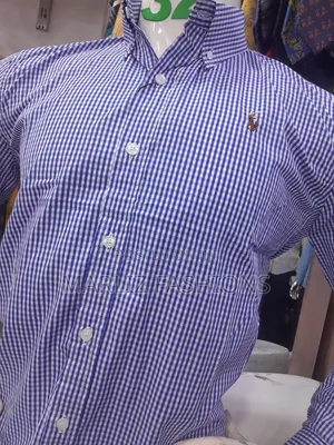 Long Blue Checked Shirt