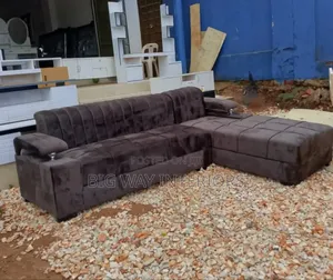 Coffee Brown 5 Seater L Sofa