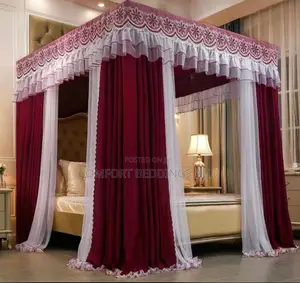 Curtain Mosquito Net Maroon