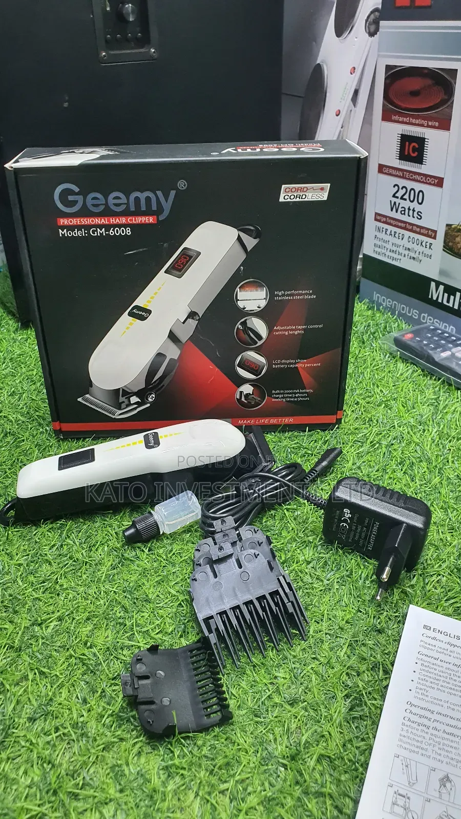 Geemy Professional Hair Clipper 5hours Working Time