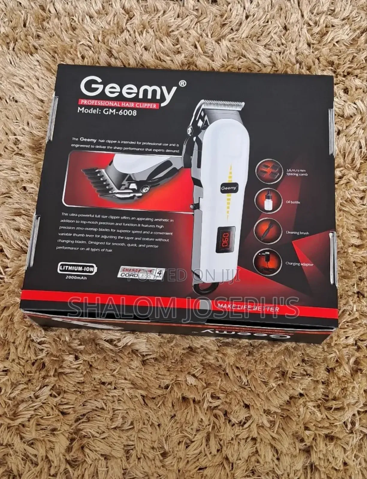 Geemy Professional Hair Clipper/ Model Gm-6008