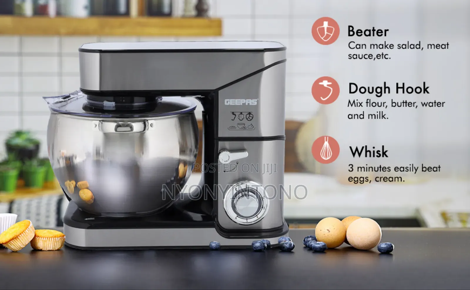 Geepas 10l Powerful and Durable Stand Mixer GSM-43041