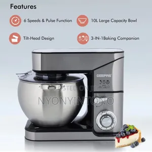 Geepas 10l Powerful and Durable Stand Mixer GSM-43041